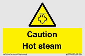 Caution Hot steam